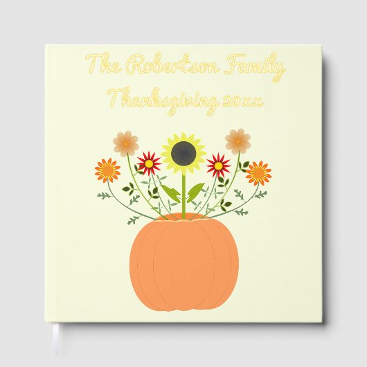 感謝祭の花inカボチャカスタムン ゲストブック (正面)