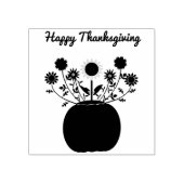 感謝祭の花inカボチャカスタムン ラバースタンプ (インプリント)