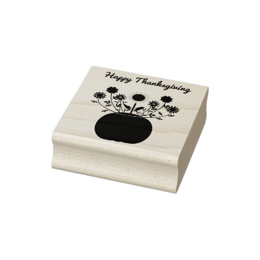 感謝祭の花inカボチャカスタムン ラバースタンプ (スタンプ)