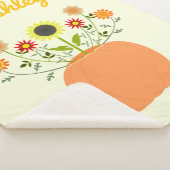 感謝祭の花inカボチャ名前をカスタムする シェルパブランケット (3/4)