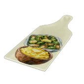 感謝祭の芽&マッシュポテト カッティングボード (角)