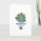 感謝祭の菜食主義の夕食の招待状 招待状 (裏面)