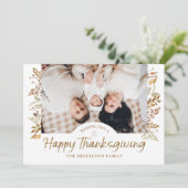 感謝祭の葉紅葉ホリデーカード シーズンカード (スタンド正面)