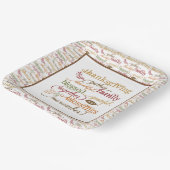 感謝祭の言葉コラージュ紙プレート ペーパープレート (傾斜あり)