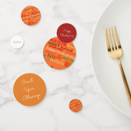 感謝祭の言葉紅葉 コンフェッティ