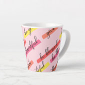 感謝祭の言葉 カフェラテマグ (右アングル)