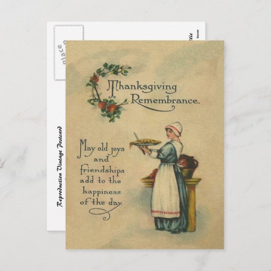 感謝祭の記憶 シーズンポストカード (正面/裏面)