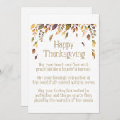 感謝祭の詩 シーズンカード (正面/裏面)