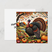 感謝祭の豊かな収穫 シーズンカード (正面/裏面)