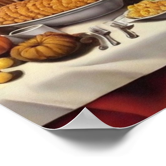 感謝祭の豊富さ（すべてが歓迎される）ポスター ポスター (角)