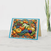 感謝祭の豊富なグリーティングカード サンキューカード (正面)