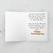 感謝祭の賞金グリーティングカード シーズンカード (内部)