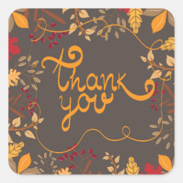 感謝祭の贈り物の包装のためのシール スクエアシール