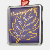 感謝祭の贈り物 メタルオーナメント (左)