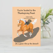 感謝祭の逃亡トルコ及び馬の招待状 招待状 (スタンド正面)