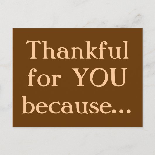 感謝祭の郵便はがき シーズンポストカード (正面)