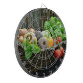 感謝祭の野菜の収穫 – バスケット ダーツボード (正面左)