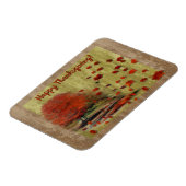 感謝祭の降り注ぐ葉の風景 マグネット (左側)