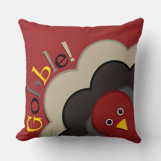 感謝祭の隠し七面鳥 クッション (正面)
