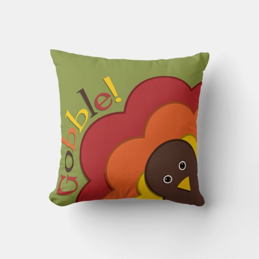 感謝祭の隠し七面鳥 クッション (正面)