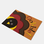 感謝祭の隠し七面鳥 ドアマット (アングル)