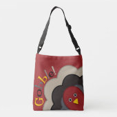 感謝祭の隠れる七面鳥 クロスボディバッグ (裏面)