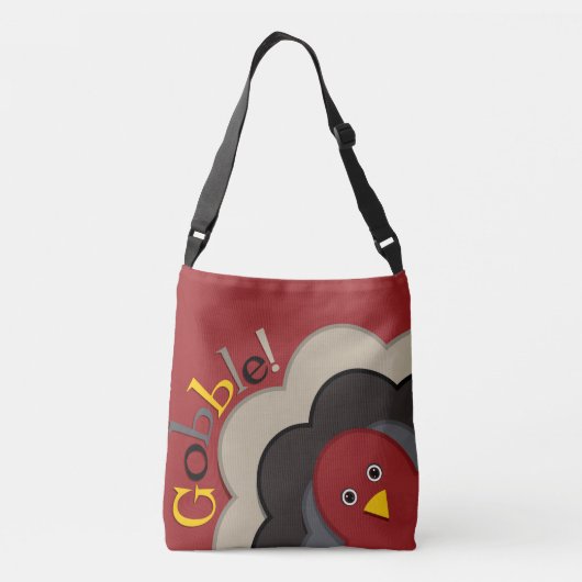 感謝祭の隠れる七面鳥 クロスボディバッグ (裏面)