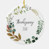 感謝祭の離れ紅葉名YEAR Keepsake セラミックオーナメント (裏面)