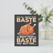 感謝祭の面白い七面鳥　ベースに全てを捧ぐ ポストカード (スタンド正面)