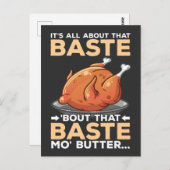 感謝祭の面白い七面鳥　ベースに全てを捧ぐ ポストカード (正面/裏面)