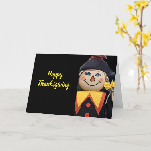 感謝祭の願い カード (黄色い花)