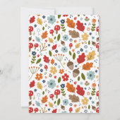 感謝祭の食事への招待　感謝のリース 招待状 (裏面)