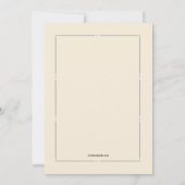 感謝祭の食事への招待 招待状 (裏面)