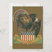 感謝祭の食事への招待 招待状 (正面)