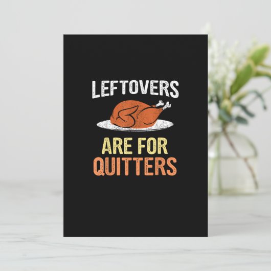 感謝祭の食事ユーモア 残ったものは敗者のためのもの シーズンカード (スタンド正面)