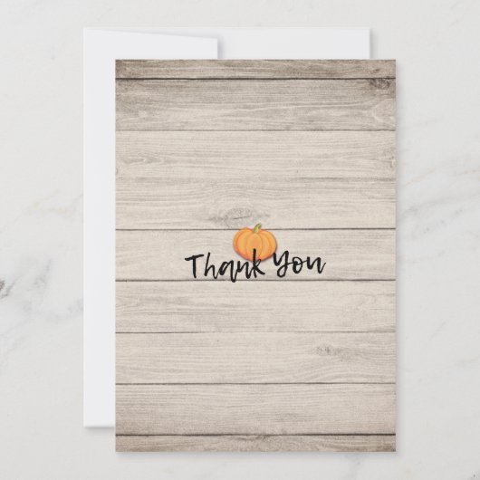 感謝祭の食事七面鳥かぼちゃと紅葉 招待状 (裏面)