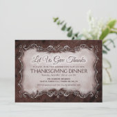 感謝祭の食事会への招待 - 感謝の気持ちを伝えよう 招待状 (スタンド正面)