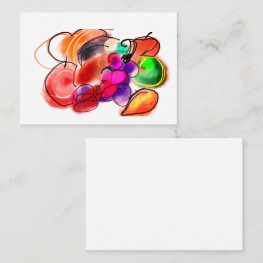 感謝祭の食事 ノートカード (正面/裏面)