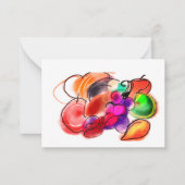 感謝祭の食事 ノートカード (正面)