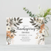 感謝祭の食事 フラワーホリゾンタル インビテーション (スタンド正面)