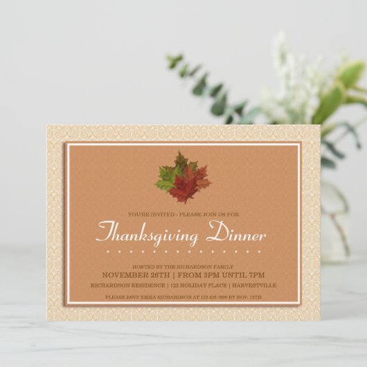 感謝祭の食事 招待状 (スタンド正面)