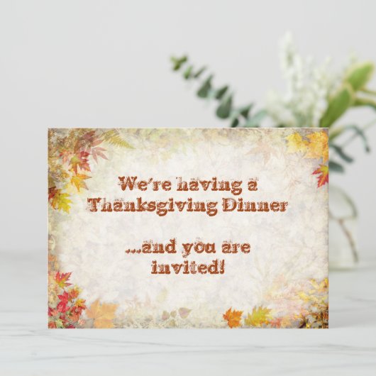 感謝祭の食事 招待状 (スタンド正面)