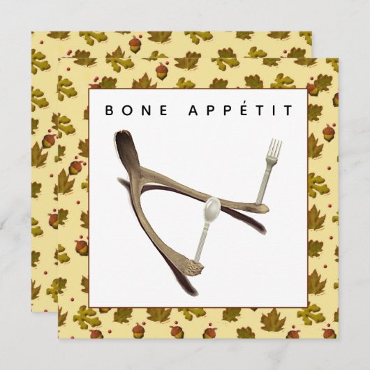 感謝祭の食事 招待状 (正面/裏面)