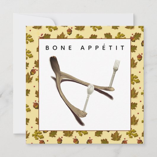 感謝祭の食事 招待状 (正面)