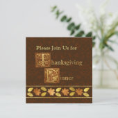 感謝祭の食事 招待状 (スタンド正面)