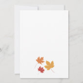 感謝祭の食事 水彩画 かぼちゃ 現代的なデザイン 招待状 (裏面)