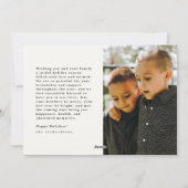 感謝祭の食卓のイラスト シーズンカード (裏面)