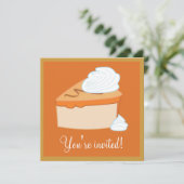 感謝祭の食後デザートパーティ 招待状 (スタンド正面)