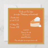 感謝祭の食後デザートパーティ 招待状 (裏面)
