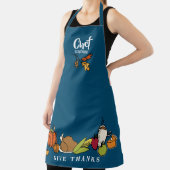 感謝祭の饗宴 |パーソナライズされた休日 エプロン (インサイチュ)